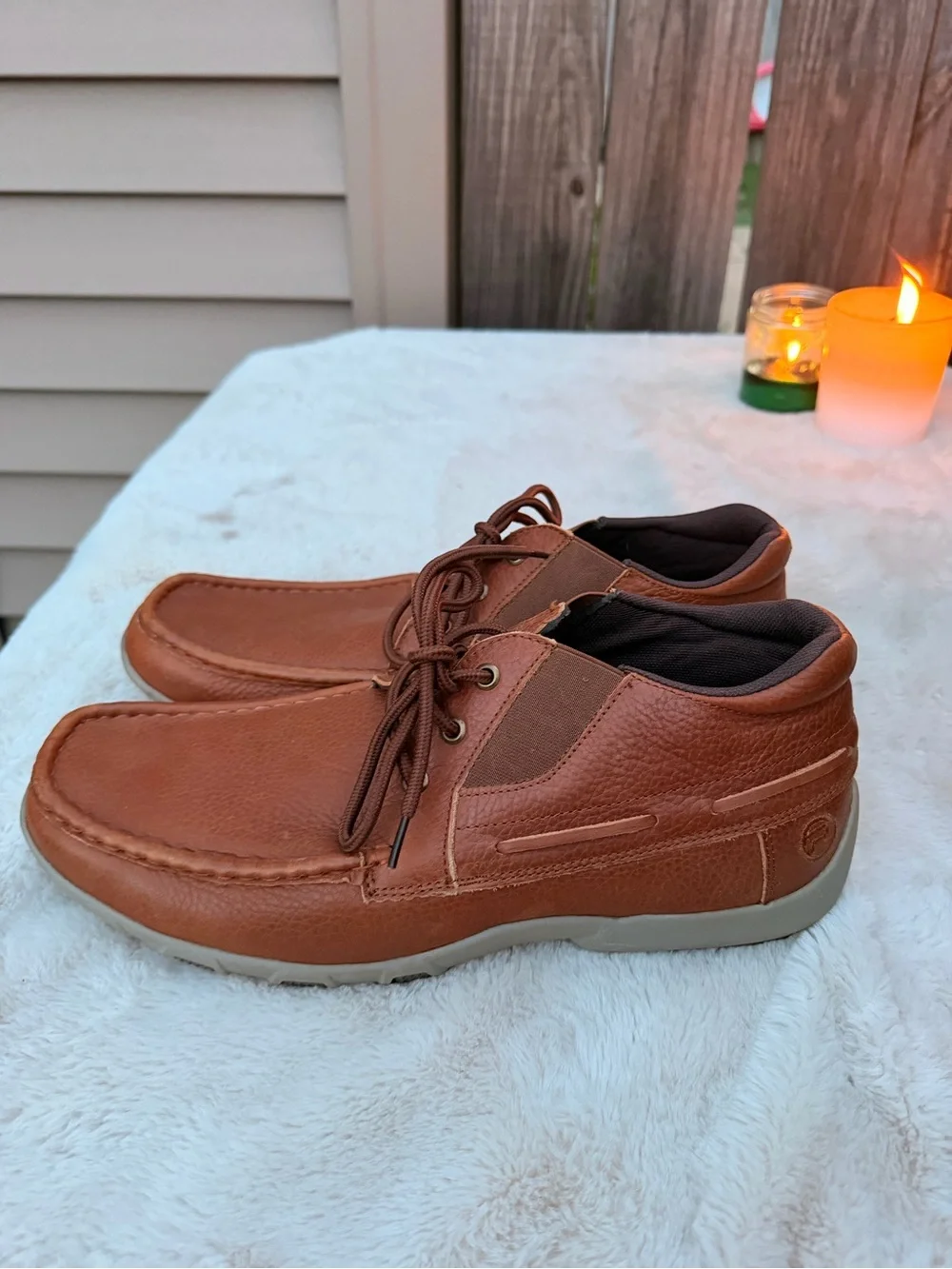 Roper Men's Chestnut Brown Leather Chukka Boots